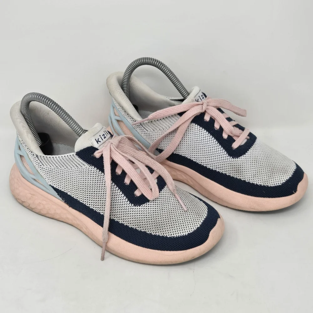 KIZIK Athens Bahama Women's 6.5 Men 5 Pink Blue Walking Hands Free Comfort Shoes